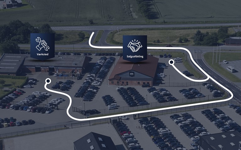 Kvalitetsbiler Dk Oversigtskort
